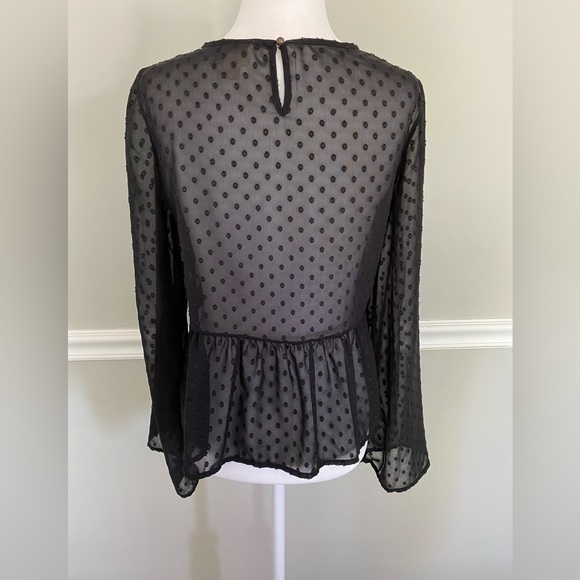 MOSSIMO Sheer Crochet Blouse - Picture 5 of 7